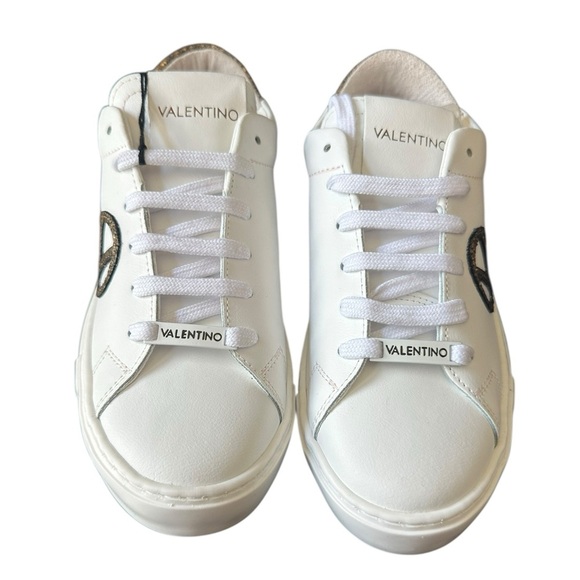 Valentino White Leather Sneakers size 38 - Picture 2 of 11